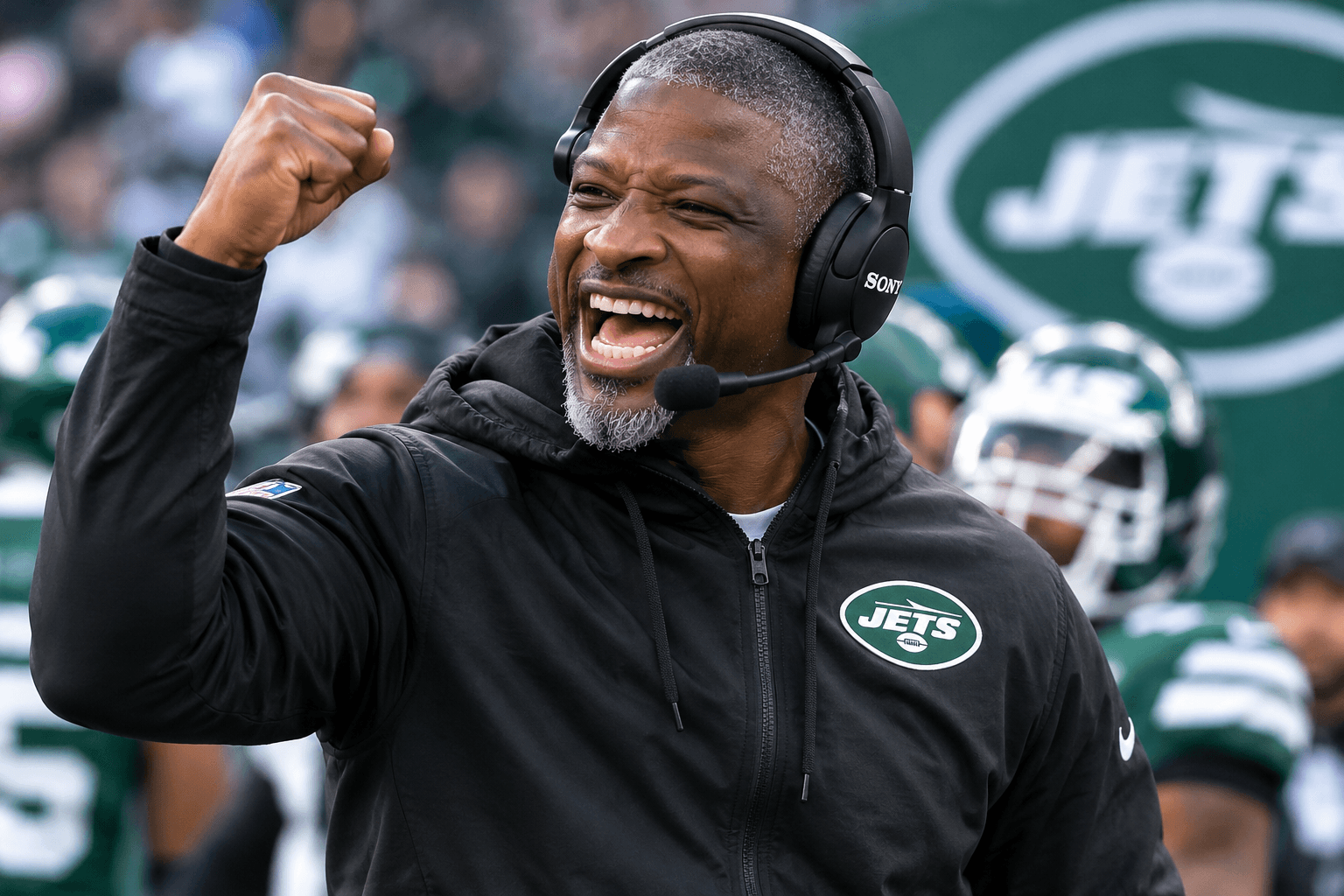 THE JETS ACTUALLY LOOKED LIKE A FOOTBALL TEAM… SOMEBODY CHECK THE TEMPERATURE!