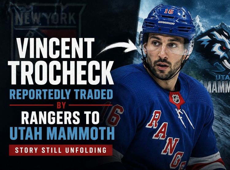 Vincent Trocheck Reportedly Traded by Rangers to Utah Mammoth, Story Still Unfolding